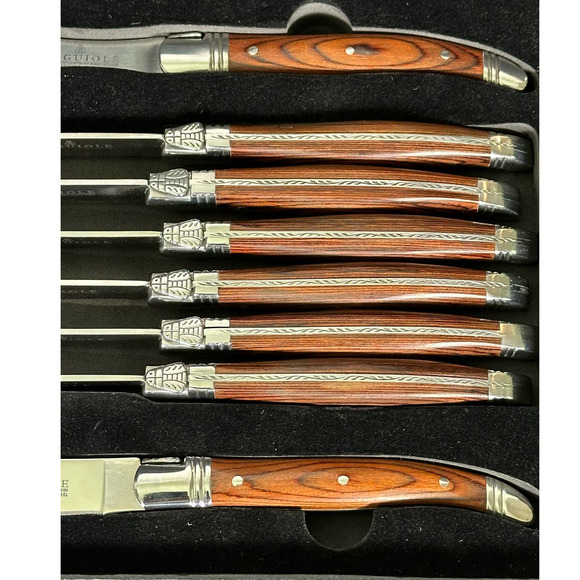 Laguiole 9-piece Knives Carving Set-Missing Wine Opener by Better Living Designs - Picture 4 of 13